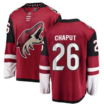 Breakaway Fanatics Branded Men's Michael Chaput Arizona Coyotes Home Jersey - Red