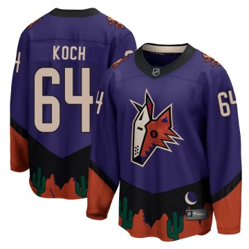 Breakaway Fanatics Branded Men's Patrik Koch Arizona Coyotes 2020/21 Special Edition Jersey - Purple