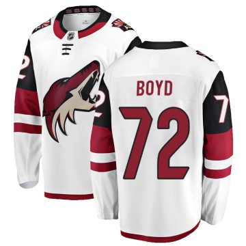 Breakaway Fanatics Branded Men's Travis Boyd Arizona Coyotes Away Jersey - White