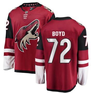 Breakaway Fanatics Branded Men's Travis Boyd Arizona Coyotes Home Jersey - Red