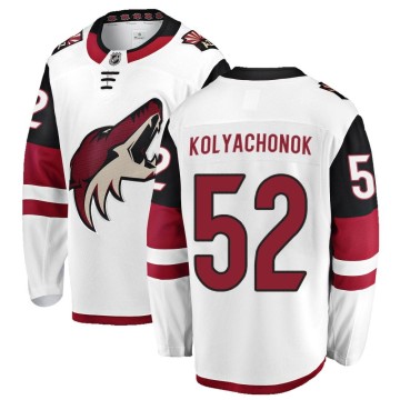 Breakaway Fanatics Branded Men's Vladislav Kolyachonok Arizona Coyotes Away Jersey - White
