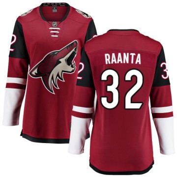 Breakaway Fanatics Branded Women's Antti Raanta Arizona Coyotes Home Jersey - Red
