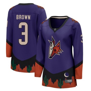 Breakaway Fanatics Branded Women's Josh Brown Arizona Coyotes 2020/21 Special Edition Jersey - Purple
