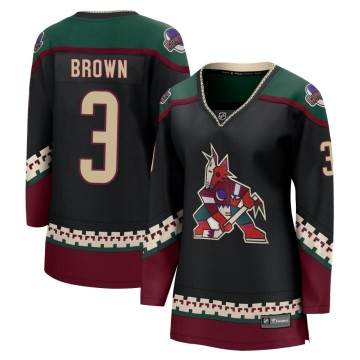 Breakaway Fanatics Branded Women's Josh Brown Arizona Coyotes 2021/22 Home Jersey - Black