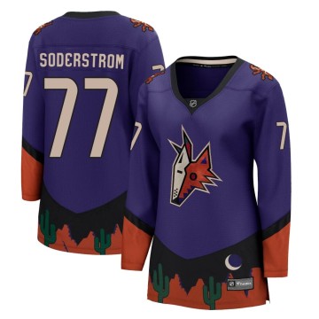 Breakaway Fanatics Branded Women's Victor Soderstrom Arizona Coyotes 2020/21 Special Edition Jersey - Purple