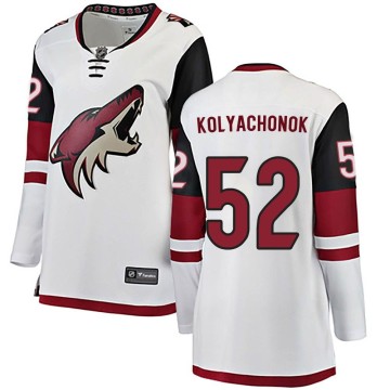 Breakaway Fanatics Branded Women's Vladislav Kolyachonok Arizona Coyotes Away Jersey - White