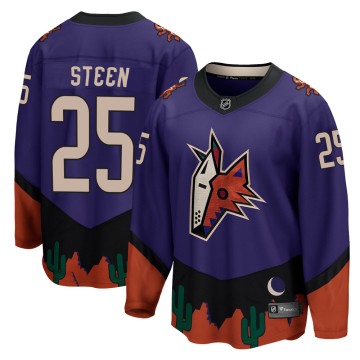 Breakaway Fanatics Branded Youth Thomas Steen Arizona Coyotes 2020/21 Special Edition Jersey - Purple