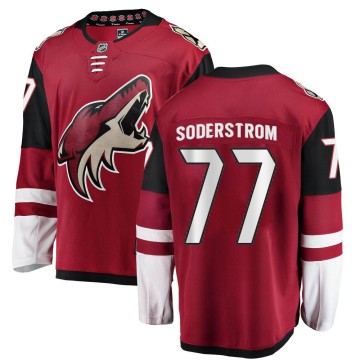 Breakaway Fanatics Branded Youth Victor Soderstrom Arizona Coyotes Home Jersey - Red