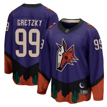 Breakaway Fanatics Branded Youth Wayne Gretzky Arizona Coyotes 2020/21 Special Edition Jersey - Purple